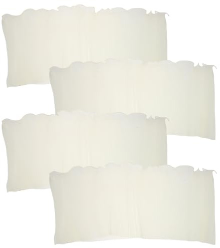 Alipis 4 Stück Halbtransparentes Blumennetz mit Gewellten Kanten Floristen Verpackungsmaterial Beige Atmungsaktiv und Formbar für Blumensträuße Selbstgemacht Hochzeit Valentinstag