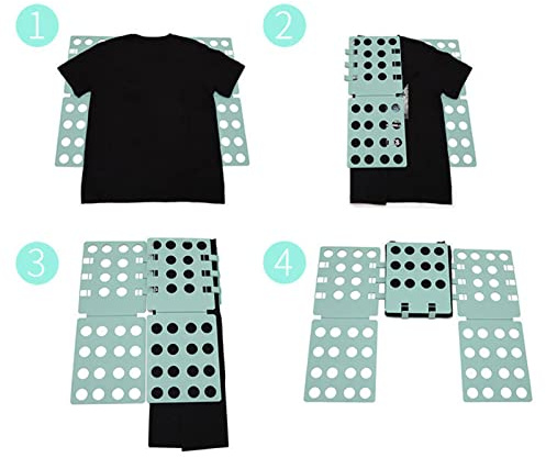 Xiuganpo Planche Pliante pour Chemises, Grande Chemise Portable pour la Maison, Pliage Rapide pour Adultes et Enfants pour Chemises, T-Shirts, Pulls, Doudounes pour Une Maison Pratique en Résine PP