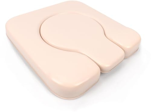 Commode Seat Cushion PU White Padded Cushion for Bedside Commodes Chair Shower Wheelchair U Shape C Shape