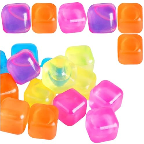Gadpiparty Glaçons Carrés Réutilisables et Rafraîchir Vos Cocktails en Tpu Lot de 20 Légers et Isothermes pour Boissons pour Fêtes