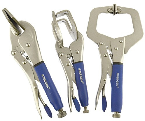 Locking Welding Sheet Metal Clamp C Clamps 3pc Mole Vice Grip Pliers