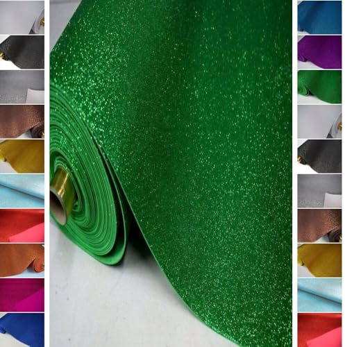 StoffBook GRÜN MOOSGUMMI GLITZER 2MM BASTELMATERIAL STOFF STOFFE, D236