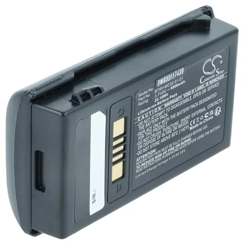 vhbw 1x Akku kompatibel mit Motorola Symbol MC3200, MC32N0 Barcodescanner POS (6800 mAh, 3,7 V, Li-Ion)