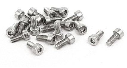 Aexit M2.5x6mm T8 Torx Drive 304 Edelstahl Torx-Zylinderschraube mit Innensechskant 20 Stück (56779e6efecb67323be0760250fe461f)
