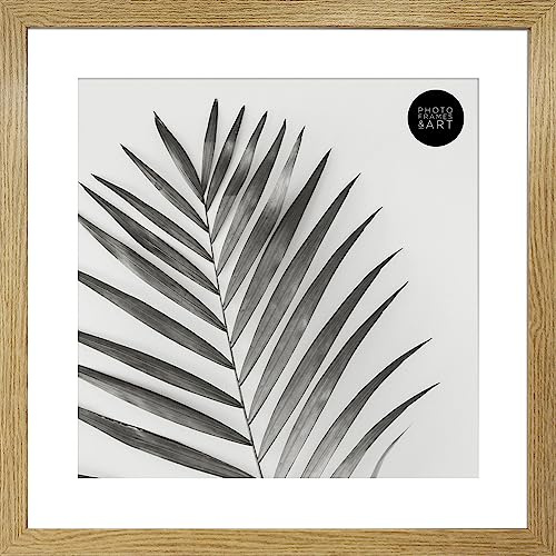 pf+a REAL GLASS Large Square 16x16 For 12x12 Oak Effect Picture Frame