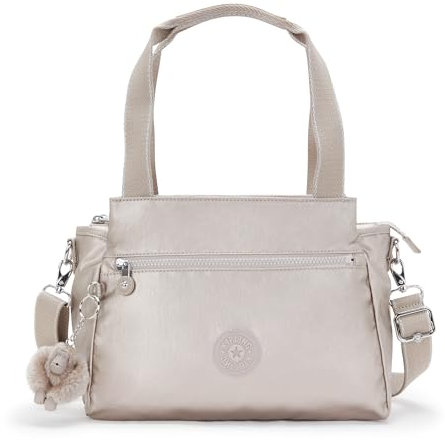 Kipling Alvar Mittelgroße Umhängetasche, Metallic Glow (Silber)