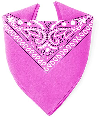 Karl Loven Bandana 100% Baumwolle Premium-Qualität für Damen Herren Halstuch Kopftuch original Paisley Muster Headwear Haar Schal Ansatz Handgelenk Kopf Biker