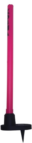 Kosma Cricket-Trainings-Zielstumpf aus Kunststoff mit schwerem Gummiboden | Cricket-Ziel-Wicket mit robustem Gummi-Ständer | Cricket-Bowling- und Feldtraining | rosa Farbe | 68,6 cm Wicket