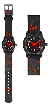 bb Klostermann Kinderuhr Dino-Auge schwarz 21544 - Armbanduhr Motivuhr Quarz-Uhrwerk