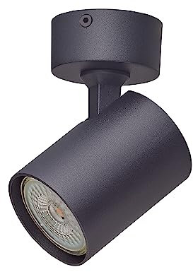 Oktaplex Bora faretto da soffitto 1 fiamma GU10 LED spot bar 230V orientabile spot a parete nero