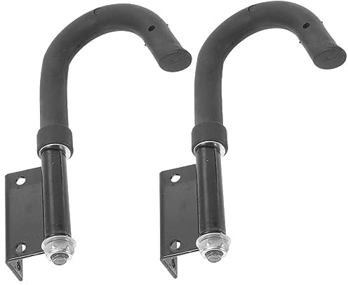 Hoement Gancio per scala in acciaio inox e gomma, robusto gancio per tetto per scale di prolunga e scala dritta, 2 pezzi, tenuta sicura per garage ed esterni