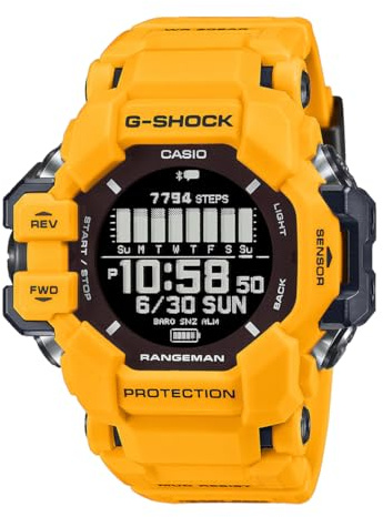 Casio G-Shock Bluetooth Connect Digital Black Dial Men GPR-H1000-9DR (G1530), Black, Modern
