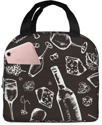 Loncheras aisladas para hombres y mujeres, trabajo, bolsa térmica suave sin costuras para viajes, resistente al agua, lonchera pequeña para adultos, para hombres y mujeres, bolsa de almuerzo para
