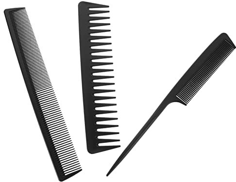 PLAFOPE Kunststoff-haarkamm Feinem Friseurkamm Und Breitem Zahnkamm Für Haarstyling Haarschnitt Und Antistatisch Geeignet Für Zuhause Und Salon