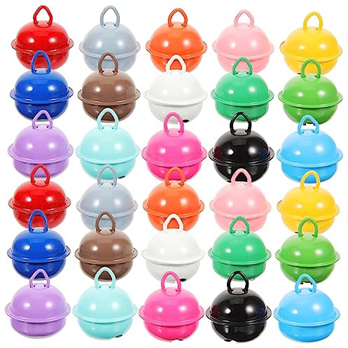 SEWACC 150 STK Farbe Glocke Selber Machen Weihnachtsschmuck Basteln Selber Machen Weihnachtsklingelglockenverzierung Girlande Jingle Bells Kleine Weihnachtsglocken Ornamente Schmiedeeisen