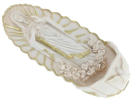 QUMIIRITY Bénitier Mural Résine Bénitier Décoratif pour Salon Église Suspendu Eau Bénite