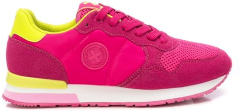 XTI - Zapatilla Mujer Fucsia - Calzado Cómodo y Versátil - Moda Casual - Modelo 14406109 (Talla 37)