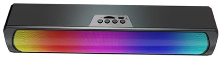 Altoparlanti per PC Wireless con Luci a LED Fluenti Computer Soundbar con Altoparlanti del Subwoofer Stereo Sound Desk per il Gioco di Gioco