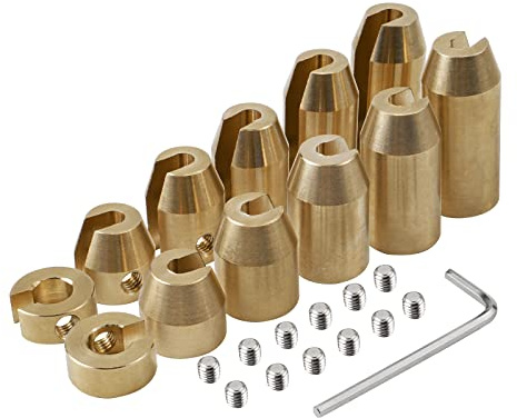 NICECNC Motorrad-Speichen-Auswuchtgewichte aus Messing, Compatible with Dual Sport, Super Moto, metrischen Cruisern und so weiter, 12 Stück, 6061-T6 Aluminium, CNC-gefräst