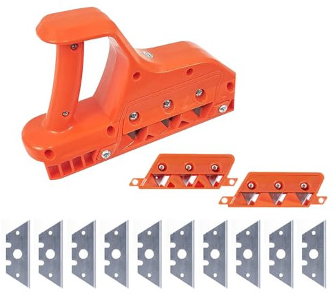 Gipskarton Schnellschneider, 45° und 60° Kantenhobel für Gipskartonplatten, Handhobel zum Schneiden, Gipskarton Kantenhobel Holzbearbeitungs Kantenhobel Orange