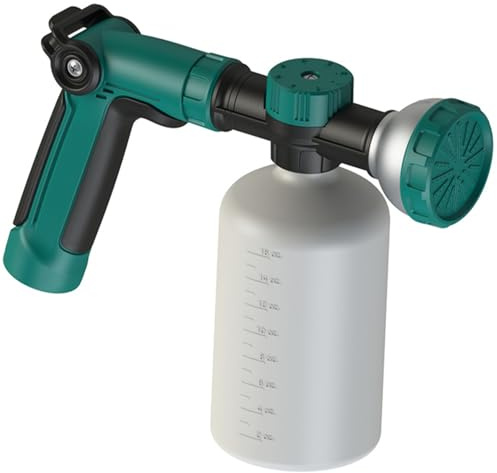Hose End Sprayer for Liquid Fertilizer/Soap, 500ml Fertilizer Sprayer with Clear Scale, Detachable Car Wash Hose Attachment for Watering Plants, Car Washing