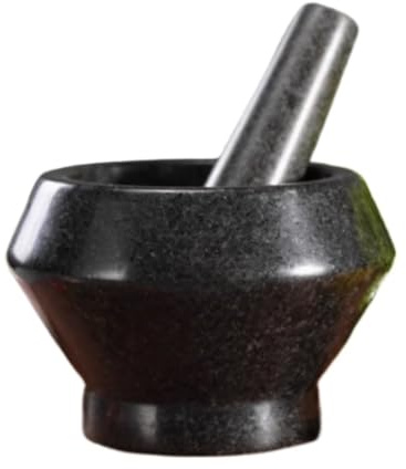 JYARZ Mortier Pilon Cuisine Ensemble De Broyeur À Ail Et À Poivre en Pierre Ensemble Mortier Et Pilon