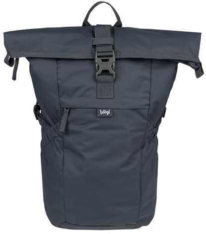 Baagl Rucksack Damen Herren Rolltop Backpack Laptopfach - Grey 29 l | Der ergonomische Roll Daypack und Rollrucksack für Arbeit, Uni oder City bietet wasserdicht optimalen Schutz für Reisen.