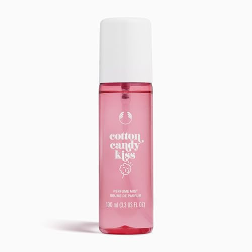 The Body Shop Cotton Candy Kiss Fragrance Mist 100ml | Sweet Candy Floss Perfume Spray with Strawberry Bubble Gum, Vanilla Bourbon and Tonka Bean for Everyday Wear