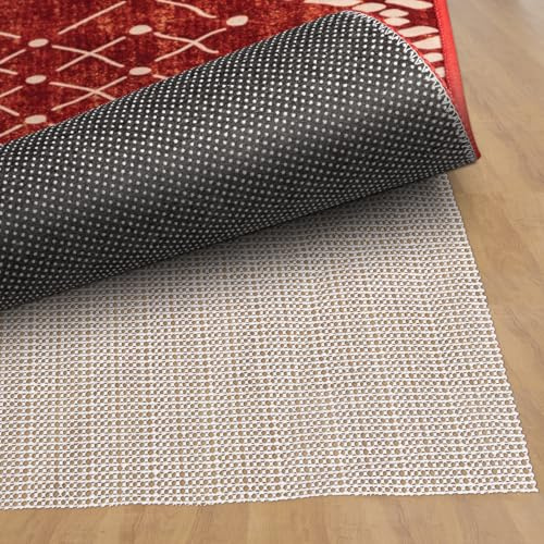 fowong Anti Slip Rug Underlay, 100 x 200cm Large Rug Pads for Wooden Floors, Multipurpose Control Underlay Gripper For Home, Office, Car, Pallet, Drawer Liners - White