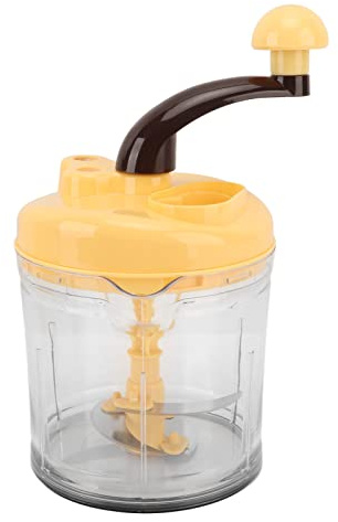 Asixxsix Manual de Manuala de Picadora de Alimentos, Picador de Verduras de Gran Capacidad Para Carne, Frijoles, Ajo, Para Preparación Rápida de Ensaladas, Fabricón de Alimentos