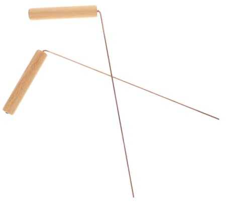 Générique Baguette de Sourcier Multifonction en Cuivre pour Chasse au Trésor et Divination Extérieure, Lot de 2 Tiges Robustes Légères, Outil de Radiesthésie Pratique pour Recherche d'eau
