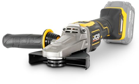 JCB Pro 18V Flat Head Angle Grinder 5 / 125mm, Brushless Motor, Digital Speed Control, Paddle Switch, Anti-Vibration Handle, Bare Tool, 3 Year Warranty