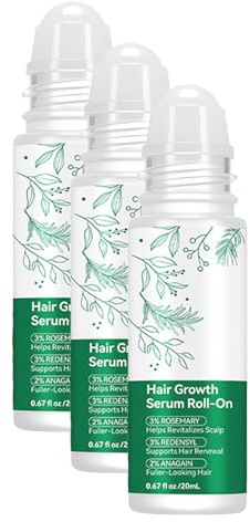20ml Haarserum Gegen Haarausfall mit Rosemary, Haarpflege Serum Roll-On, Fördert die Durchblutung & die Gesundheit der Haare, Stärkt die Haarwurzeln, Täglichen Haarpflege, Leichtes Hair Serum