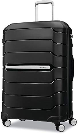 Samsonite Freeform Hardside Expandable with Double Spinner Wheels, Black, Checked-Large 28-Inch, Freeform Hardside Expandable with Double Spinner Wheels