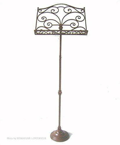 BUCHSTÄNDER NOTENSTÄNDER ANTIK NOSTALGIE STIL METALL HÖHENVERSTELLBAR NEU