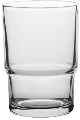 2x Transparent Glass Tumbler Toothbrush Mug Replacement Universal Spare For Bathroom Accessories (Transparent)