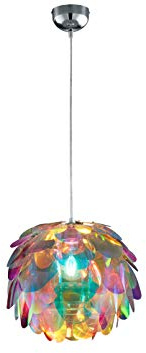 Reality Leuchten R30401069 Clover, pendellampa, akryl, E27, krom, 40 x 40 x 150 cm