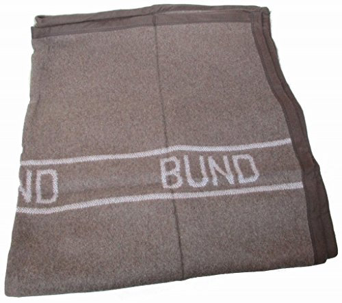 Bundeswehr Wolldecke braun 220x130cm Nachbau
