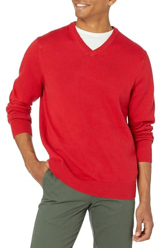 Amazon Essentials Uomo Maglione Pullover con Scollo a V (Disponibile in Taglie Big & Tall)