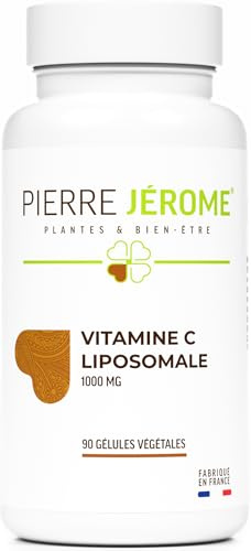 Vitamine C Liposomale Pierre Jérôme - Acide L-Ascorbique Haute Absorption - Complément Alimentaire Immunité, Energie, Stress - 90 Gélules de 415mg - 90 Jours