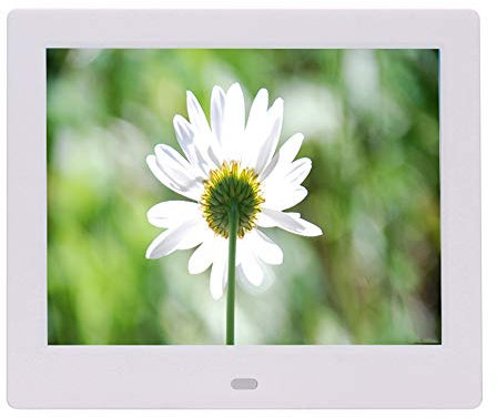 Album elettronico TV LCD da 8 Pollici con Cornice per Foto Digitale Lettore Musicale Video con Orologio Calendario Supporto Memory Card SD mmc U Disco