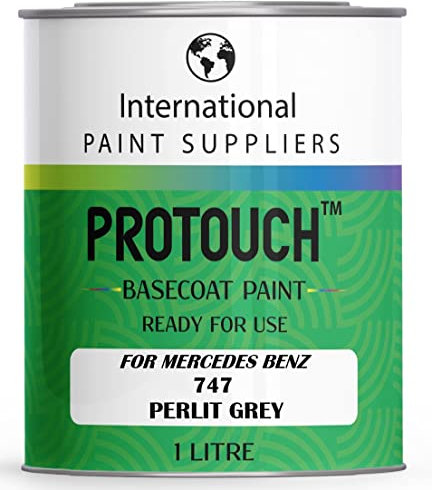 PROTOUCH FOR MERCEDES BENZ 747 PERLIT GREY BASECOAT RFU READY FOR USE THINNED CAR PAINT 1L TIN