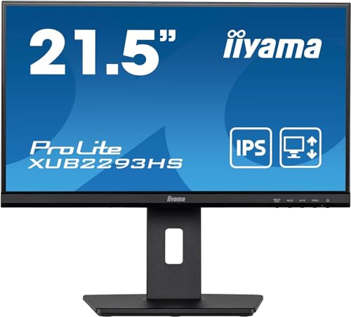 iiyama XUB2293HS-B5, 21.5, IPS, 1920x1080, 75Hz, 1H1DP, HAS