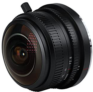 7artisans Lente de cámara de ojo de pez F2.8 de 4 mm ultra gran angular enfoque manual Prime para cámaras APS-C Sony E-mount sin espejo