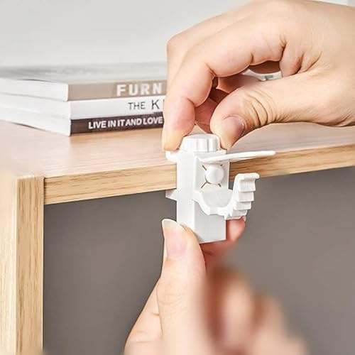 Support De Pince Porte-Rideaux 2Pcs Barre Transversale Réglable-Plastique | Tringle à Rideaux en pour Stockage De Serviette Crochet pour Organisateur