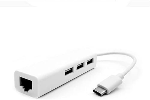 Xingdianfu USB C a 3 x USB A e RJ45 Ethernet LAN Adattatore Hub Cavo Mac USB-C Rete per Win XP / 7/8 /10/ MACOS