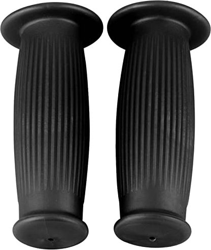 Paire de 1 Pouce 25/28mm Universel Moto Vintage TPU Poignée Guidon Grip 25mm Paire de 1 Pouce Universel Moto Guidon Grip (Noir)