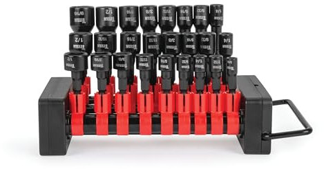 Titan 16294 - Juego de destornilladores de tuercas SAE de 25 piezas, juego de fijador de tuercas