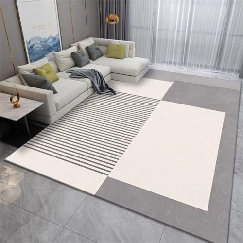 RUGMRZ Auslegware Kinderzimmer Teppich Badezimmer Grauer Teppich minimalistisches Design rechteckige Schlafzimmer Zubehör kann angepasst Werden Kinderzimmerteppich Junge 80X150CM