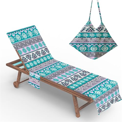 Telo Copri-Sedia Da Spiaggia Con Tasche Laterali In Microfibra Per Piscina Sdraio Vacanza Copertura Per Sedia Da Spiaggia Sdraio Da Giardino Piscine Spiagge Hotel Da Giardino (Colour 9,73 x 210 cm)